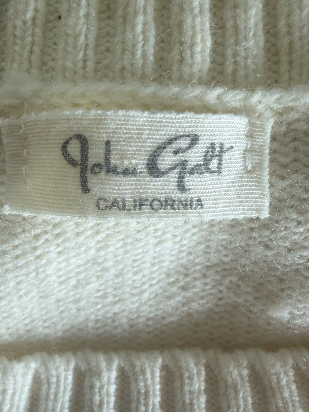Brandy Melville John Galt St. Moritz Wool Blend Cream Knit Oversized Sweater OS - Picture 7 of 9